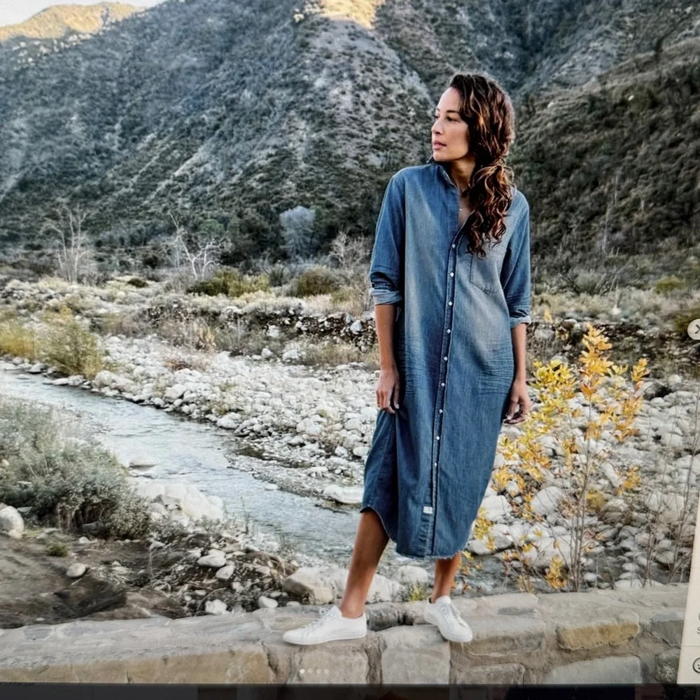 FRANK & EILEEN Rory Famous Denim Shirtdress - Picture 3 of 16